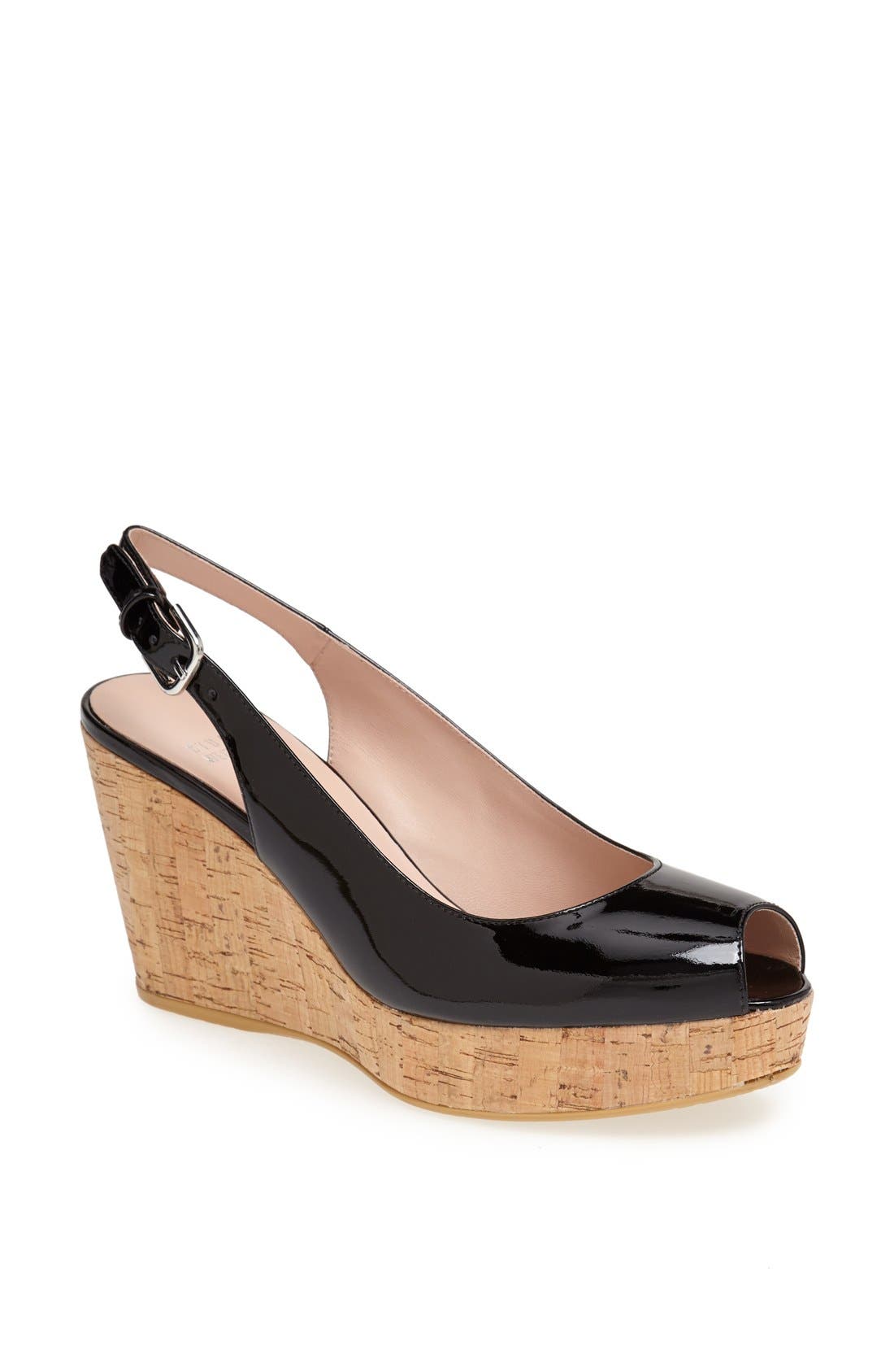 'Jean' Wedge, Main, color, BLACK PATENT