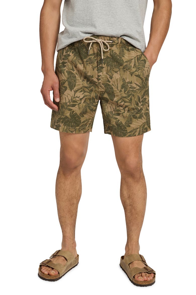 Essential Drawstring Stretch Shorts, Main, color, OLIVE JUNGLE