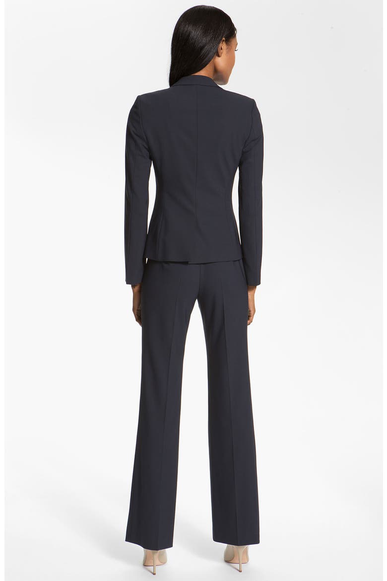 'Tuliana 2' Stretch Wool Trousers, Alternate, color, NAVY