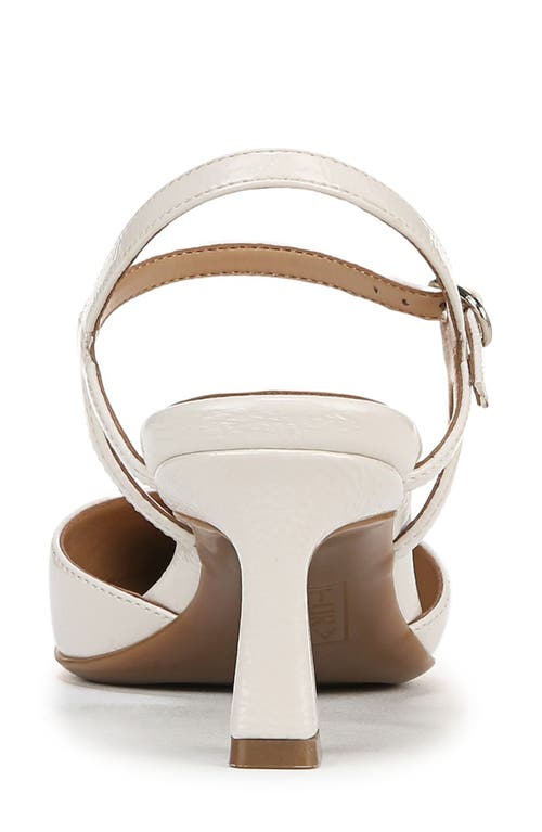 Naturalizer Tara Pointed Toe Pump In Warm White Faux Leather