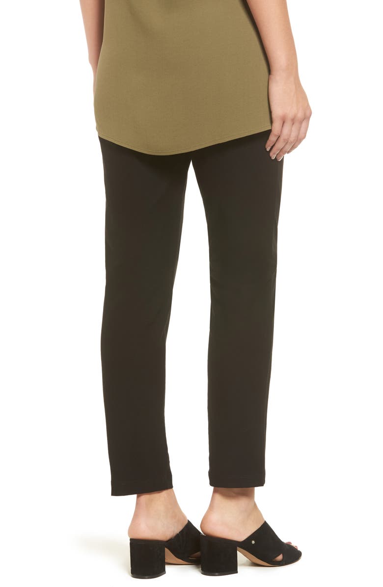 Eileen Fisher Stretch Crepe Slim Ankle Pants, Alternate, color,