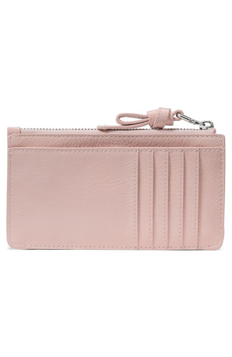 Kate Spade New York loop glazed leather card case, Alternate, color, Morning Beach