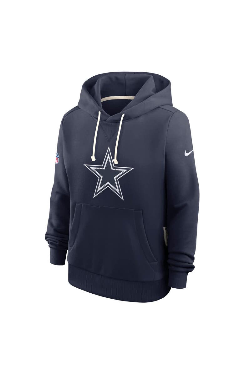 Nike Women's Nike Navy Dallas Cowboys Sideline Initial Home Performance Pullover Hoodie, Alternate, color, Navy