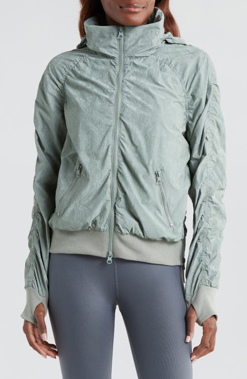 BLANC NOIR BLANC NOIR REGINA WATER REPELLENT RUCHED BOMBER JACKET