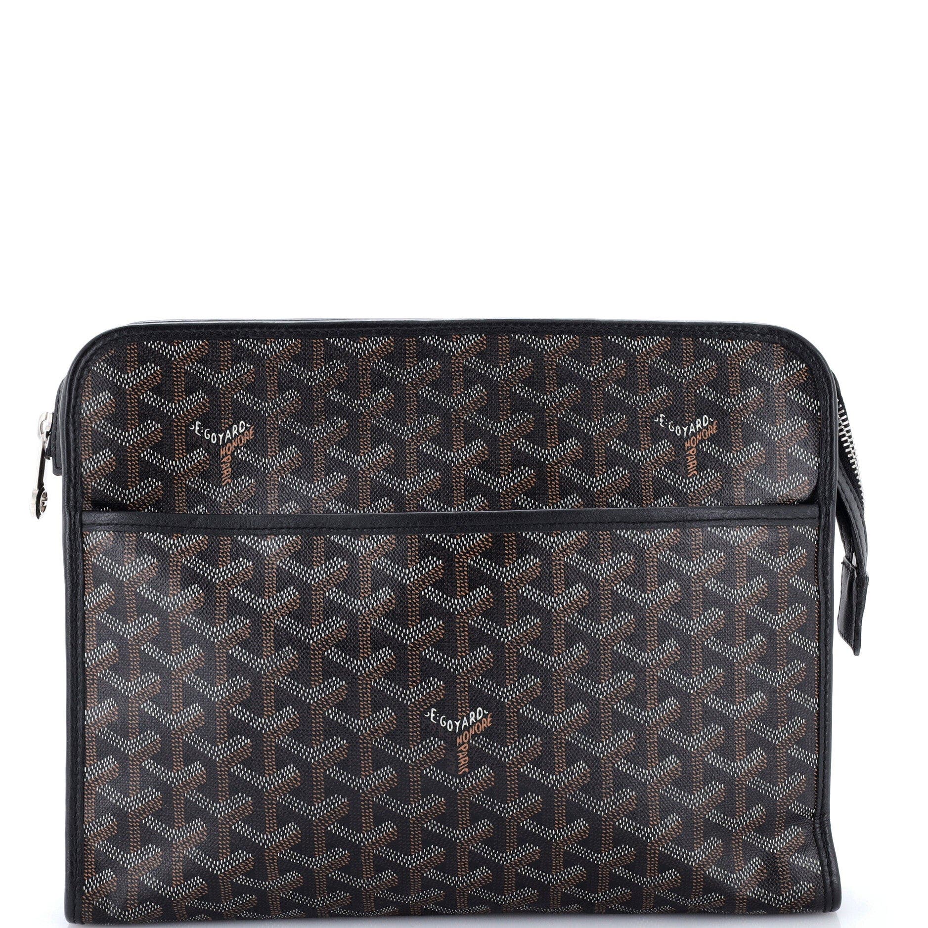 Jouvence Toiletry Pouch Coated Canvas GM, Main, color, Black
