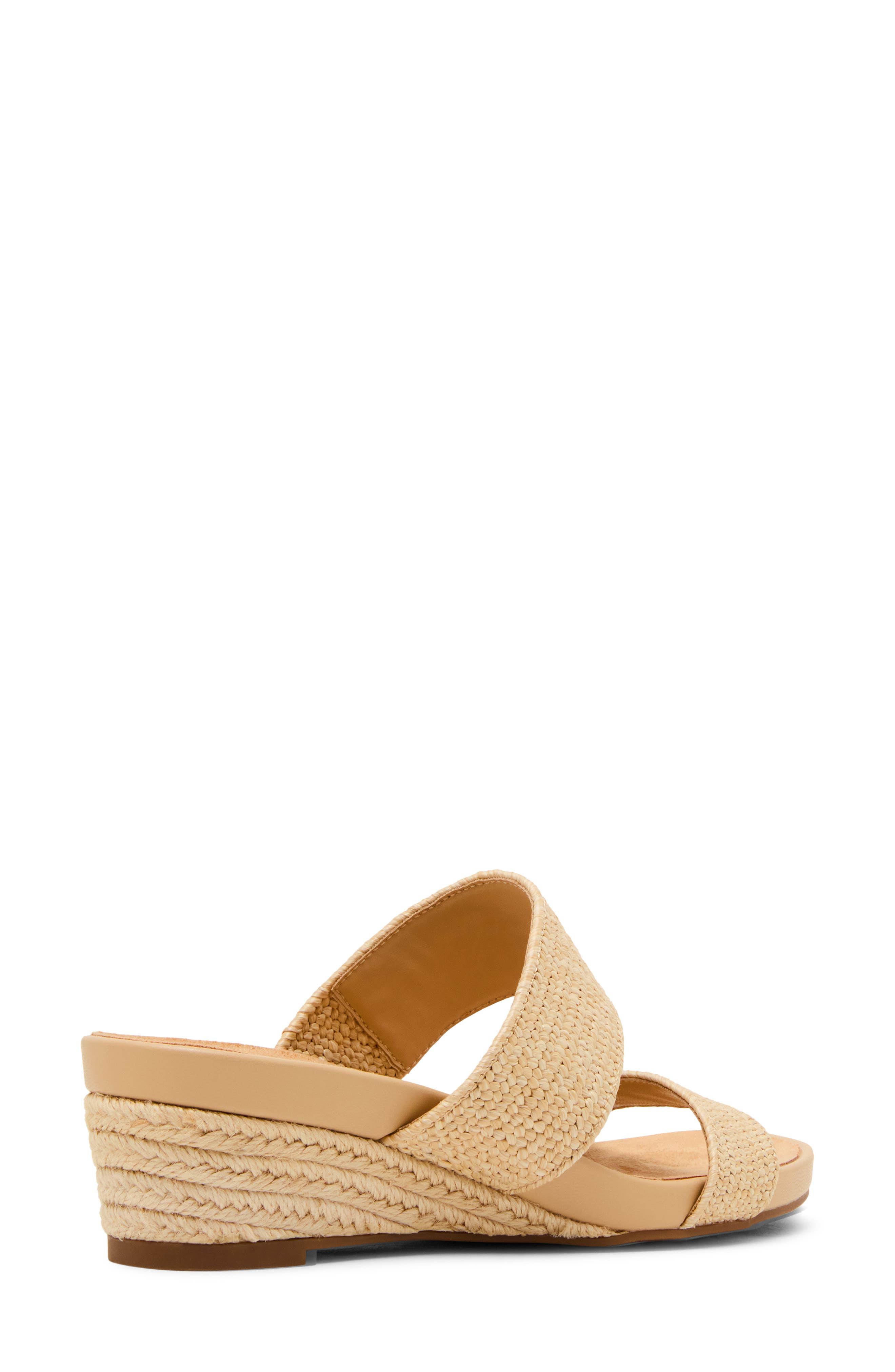 Kapricorn Wedge Sandal, Alternate, color, NATURAL RAFFIA