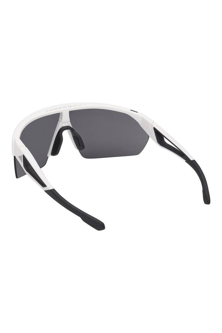00mm Shield Sunglasses, Alternate, color, WHITE / SMOKE MIRROR