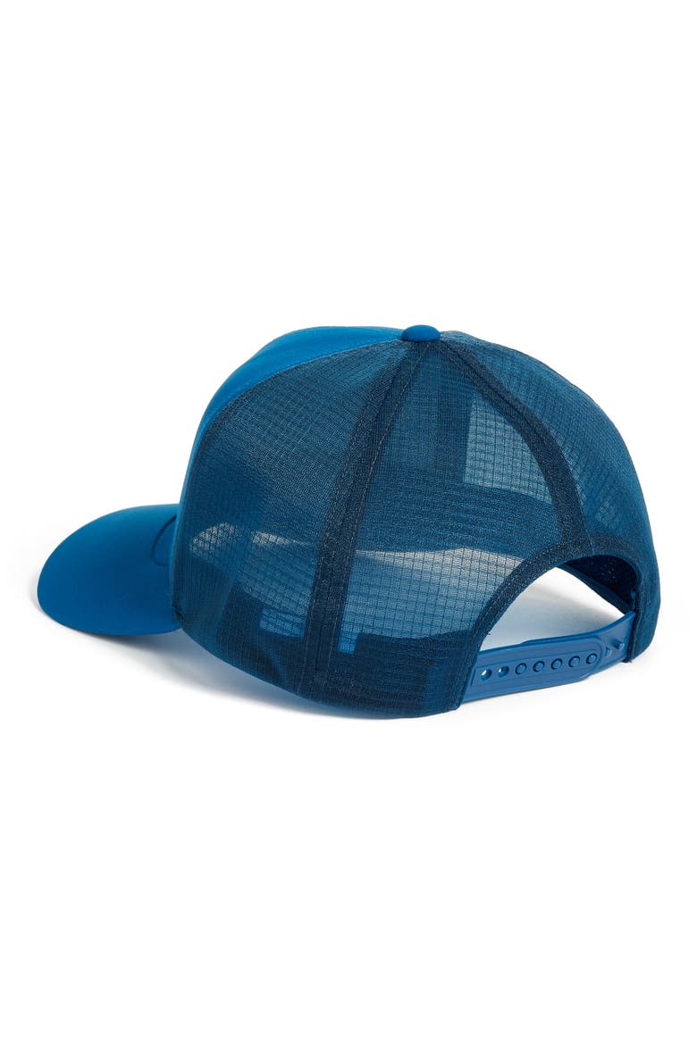 Logo Trucker Hat, Alternate, color, COBALT SUN