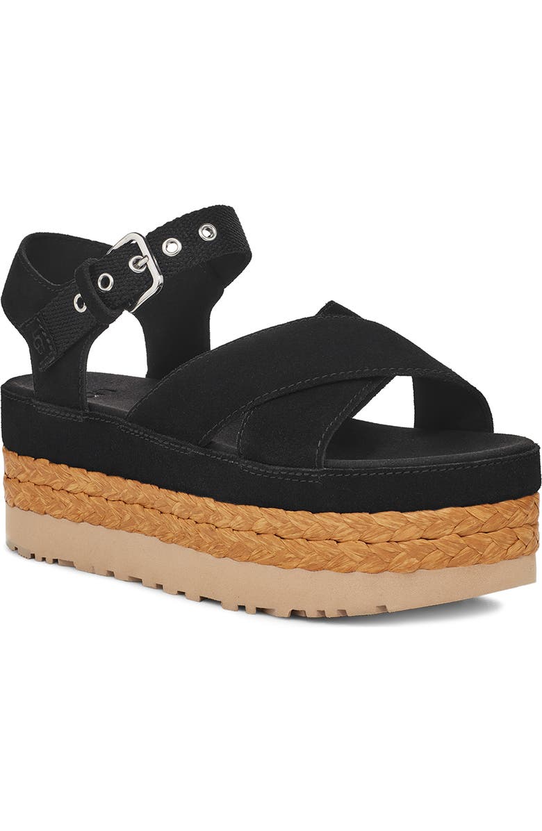 UGG<sup>®</sup> Aubrey Ankle Strap Platform Sandal, Main, color,