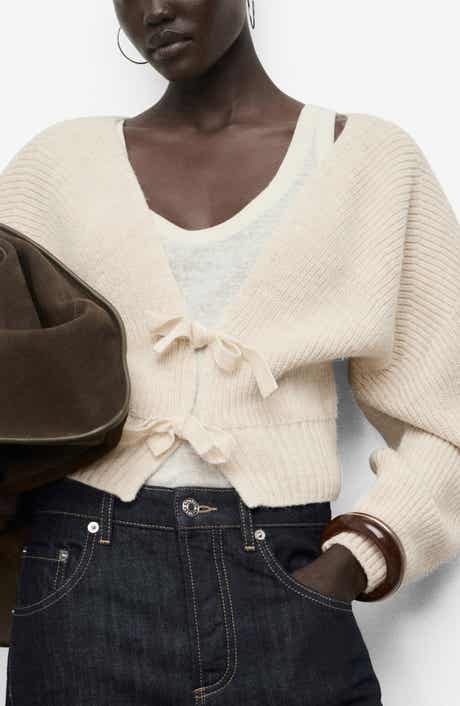 MANGO V-Neck Cardigan