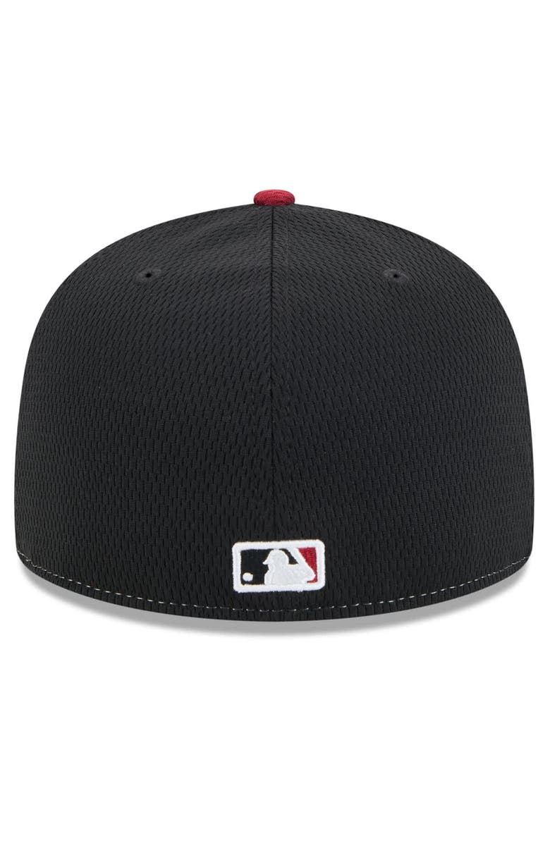 New Era Men's New Era Black/Red Arizona Diamondbacks 2025 MLB Clubhouse 59FIFTY Fitted Hat, Alternate, color, 
