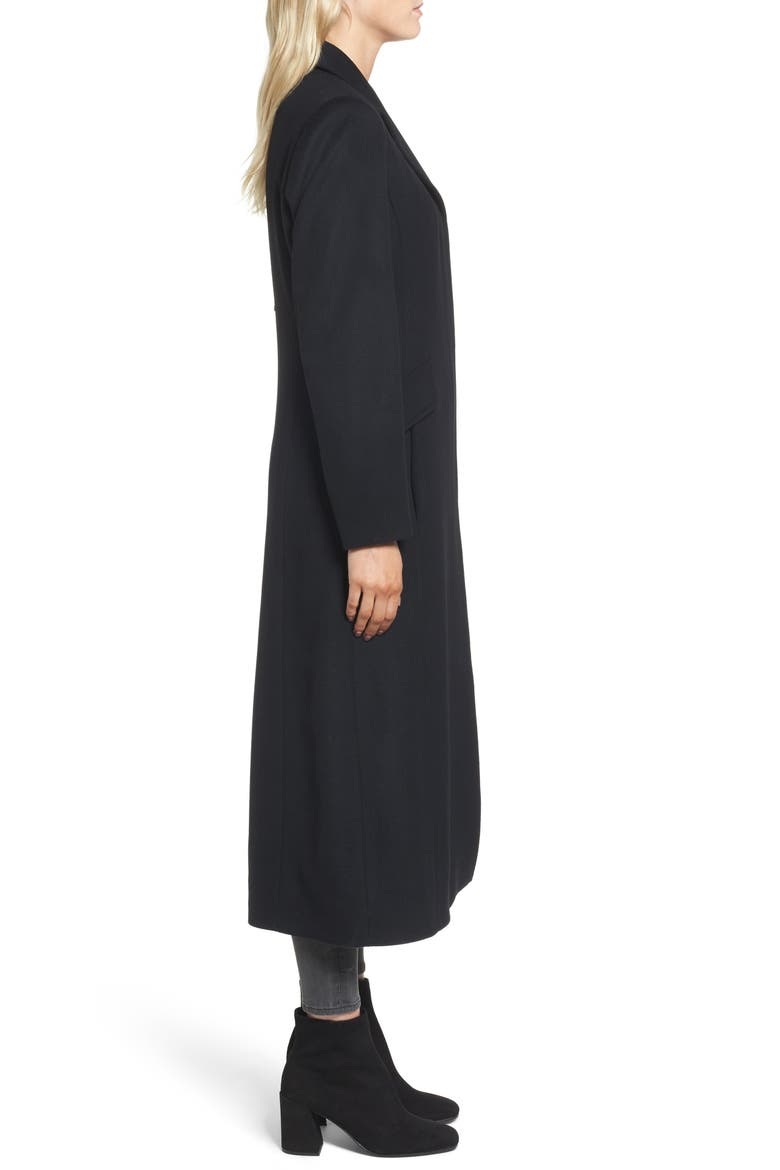 Emi Wool Blend Coat, Alternate, color, BLACK