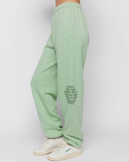 Samii Ryan Smiley Connections Sweatpants In Green