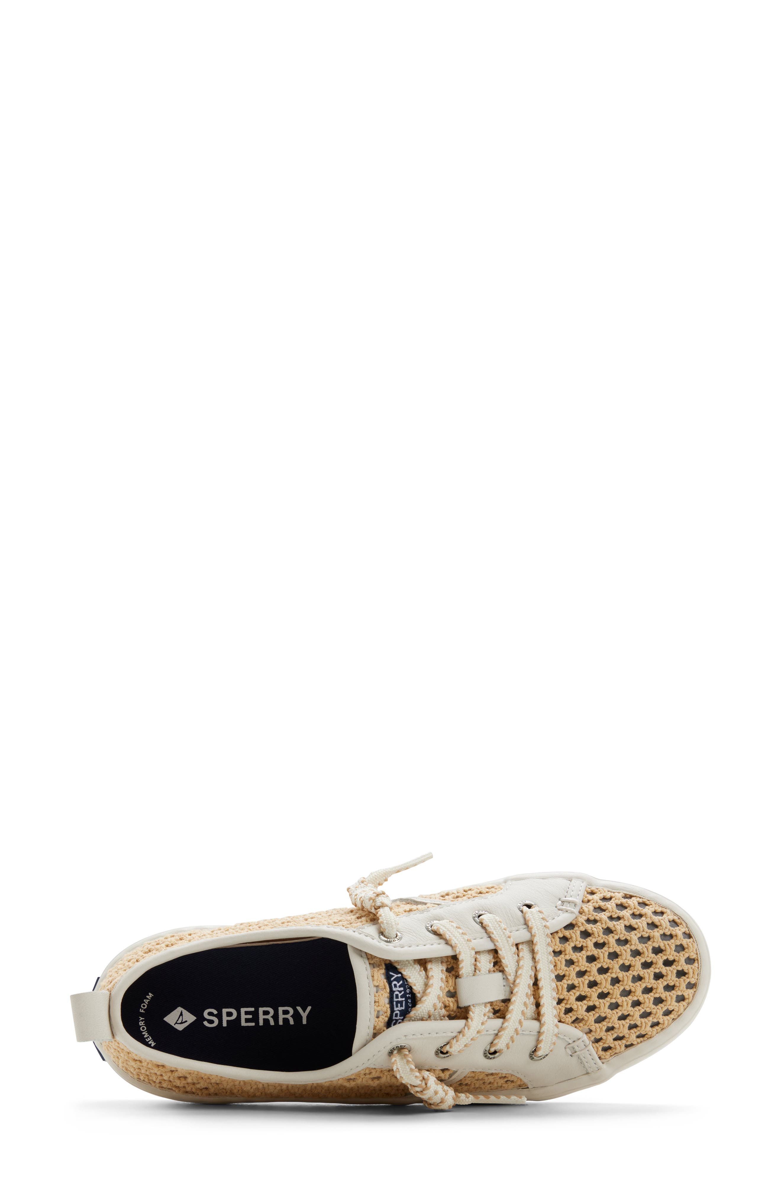 Sperry Crestwave Low Top Sneaker, Alternate, color, Natural
