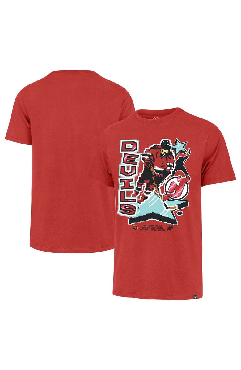 '47 Men's '47 Red New Jersey Devils Lamp Lighter Franklin T-Shirt, Alternate, color, Red