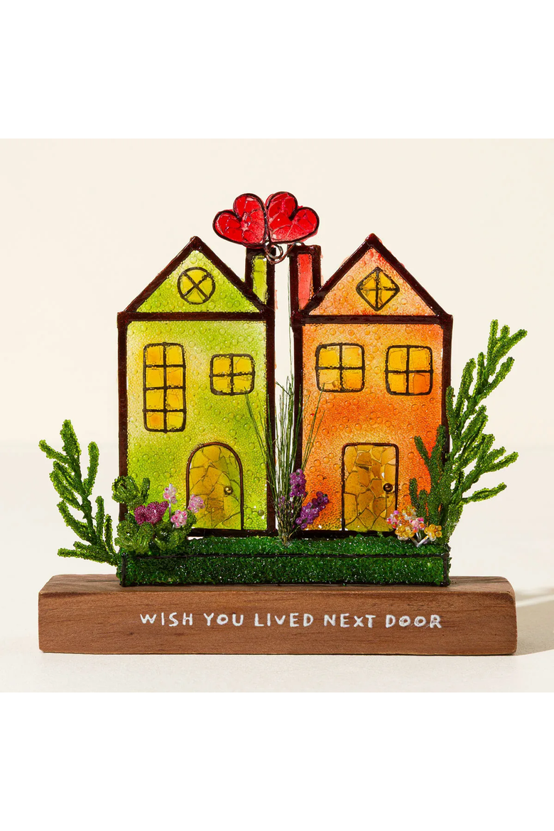 Wish You Lived Next Door Sculpture, Main, color, Multi