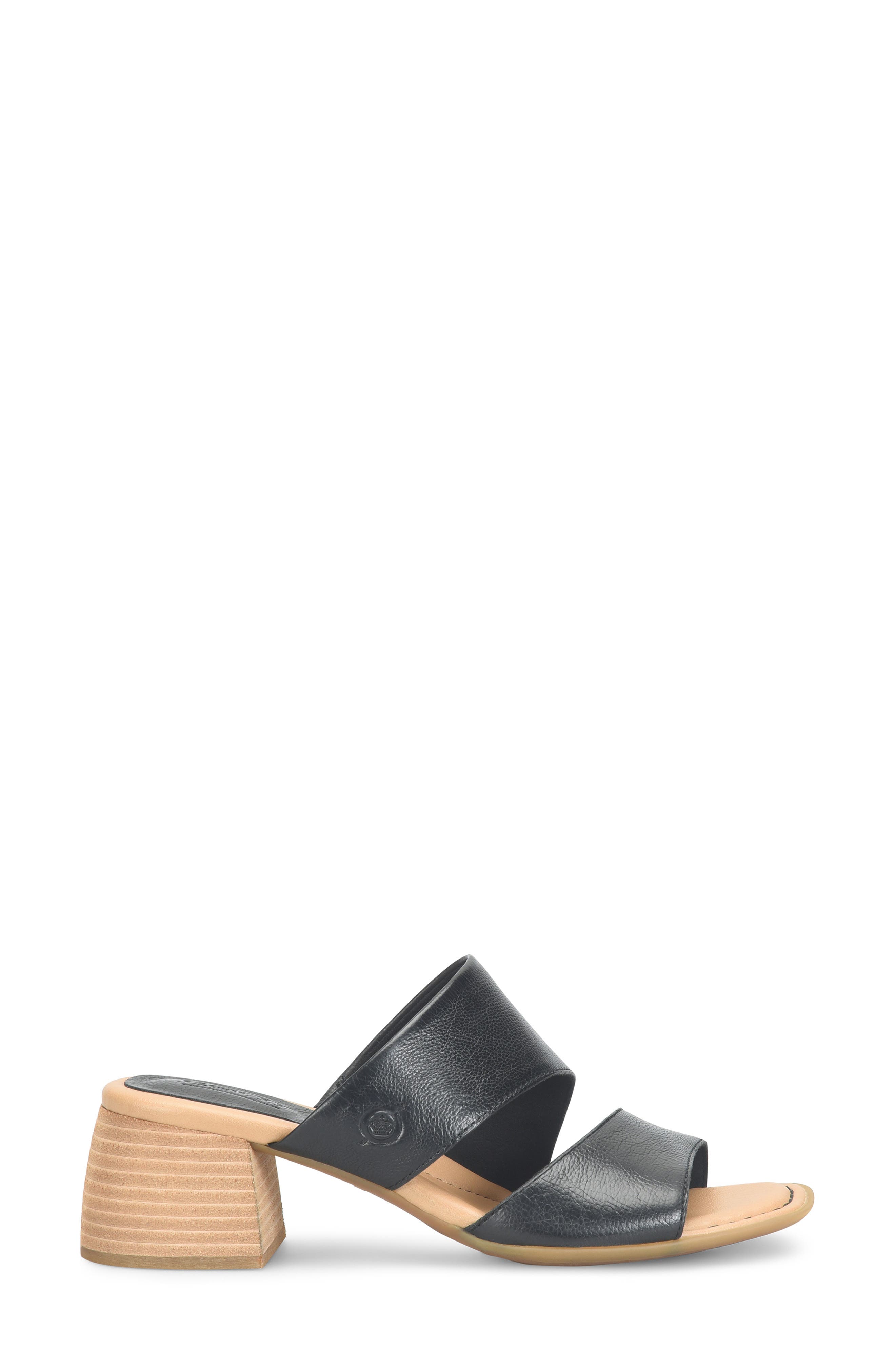 Shea Block Heel Sandal, Alternate, color, BLACK LEATHER