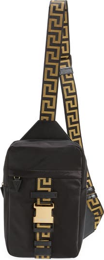 Versace La Grecca Single Strap Sling Backpack | Nordstrom display picture 1