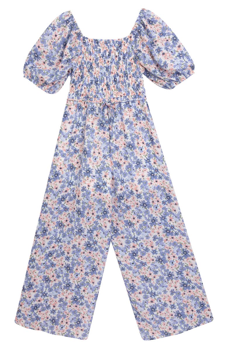 Speechless Kids' Floral Jumpsuit & Purse Set, Alternate, color,