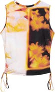 Desigual Abstract Floral Drawstring Tank