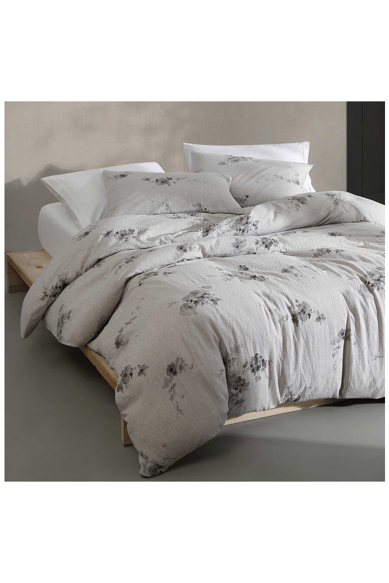 Aquarelle Mélange Gauze Comforter & Shams Set, Alternate, color, BEIGE/ TAN