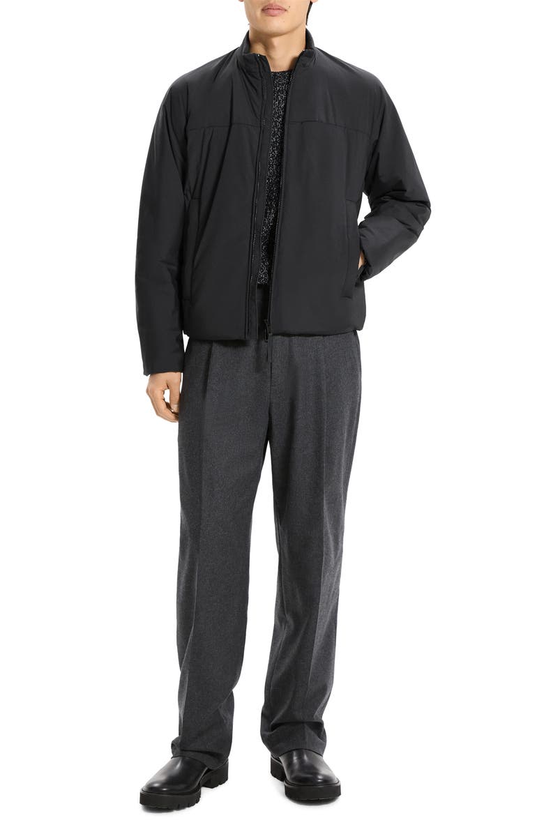 Theory Lightweight Zip-Up Jacket, Alternate, color, Black