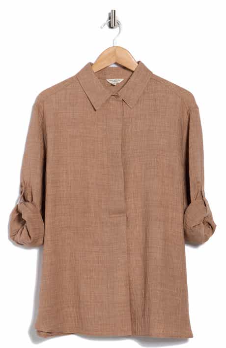 MAX STUDIO Roll Tab Sleeve Shirt