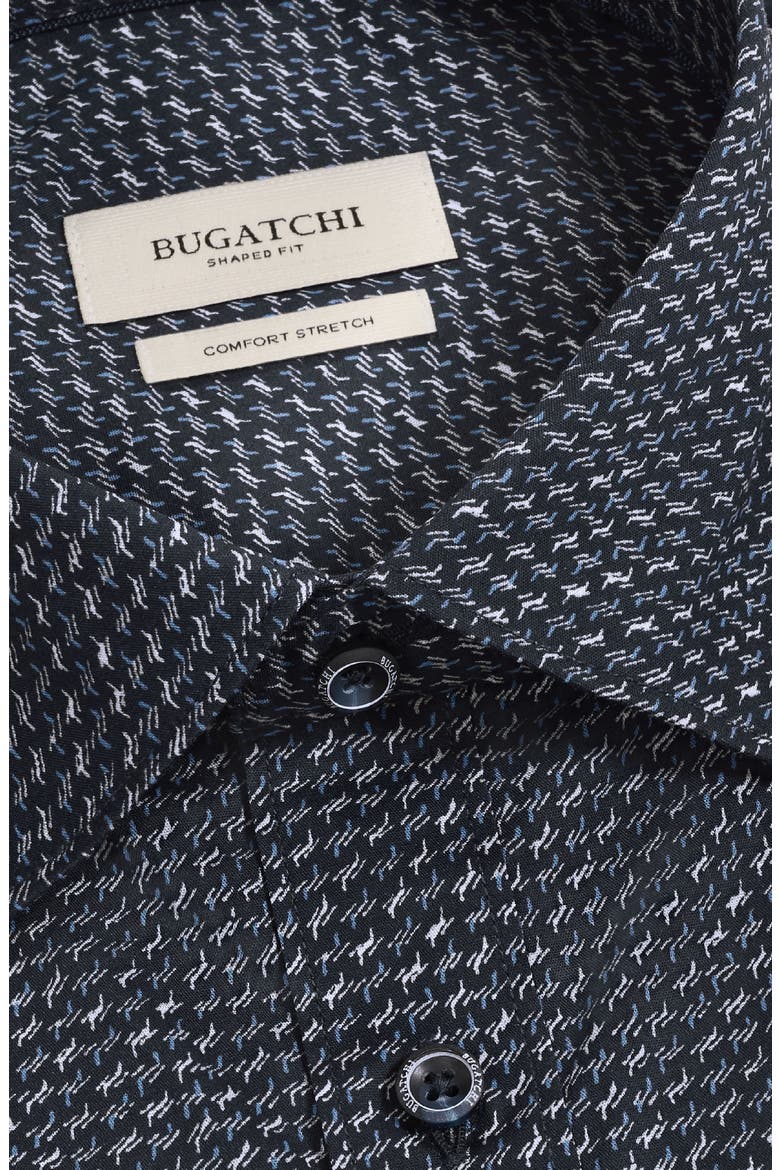 Axel Shaped Fit Long Sleeve Button-Up Shirt, Alternate, color, NAVY