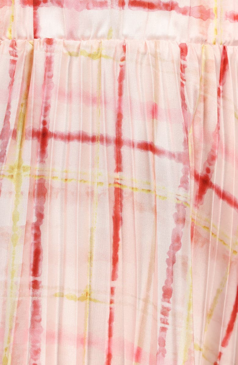 Petal & Pup Polina Pleated Maxi Skirt, Alternate, color, Sunset Check