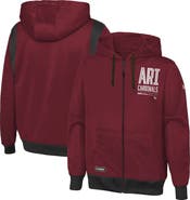 New Era Men's New Era Cardinal Arizona Cardinals Combine Authentic Drop Back Full-Zip Hoodie
