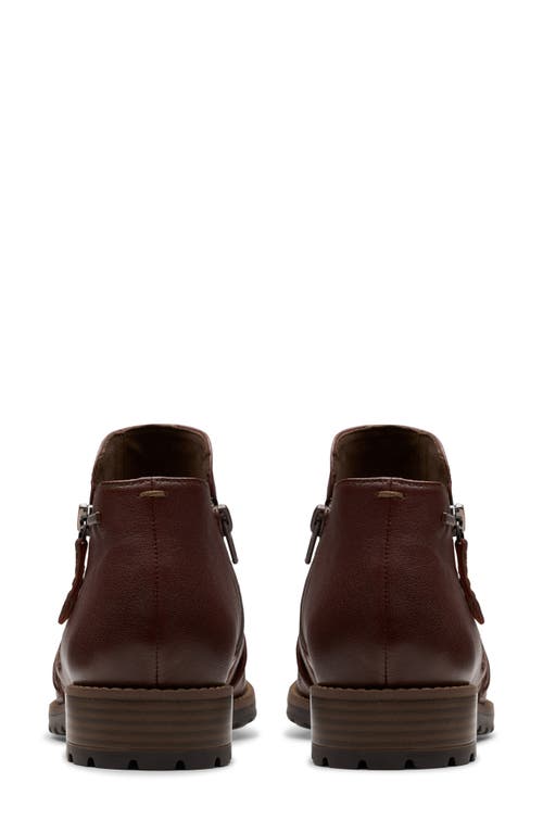 Clarks ® Nissini Top Waterproof Leather Ankle Boot In Brown