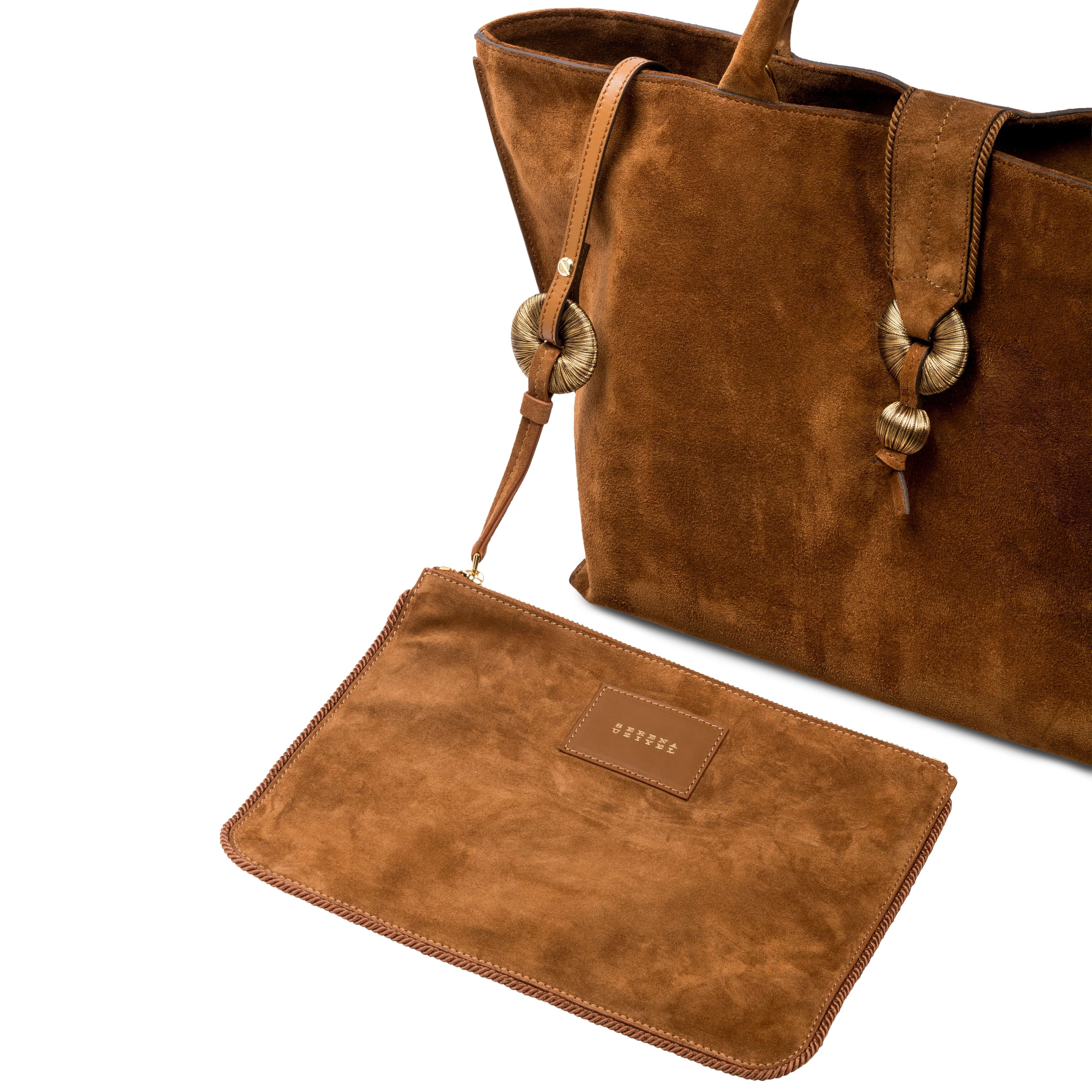 Boho Chic Camello Medium Tote Bag, Alternate, color, Camello