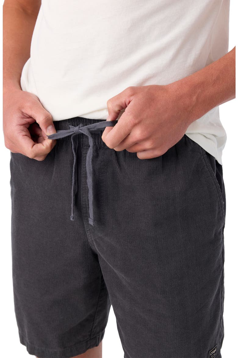 Stretch Corduroy Drawstring Shorts, Alternate, color, GRAPHITE