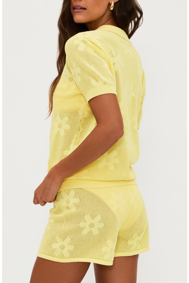 Liliana Semisheer Cotton Cover-Up Top, Alternate, color, BUTTER BLOSSOM