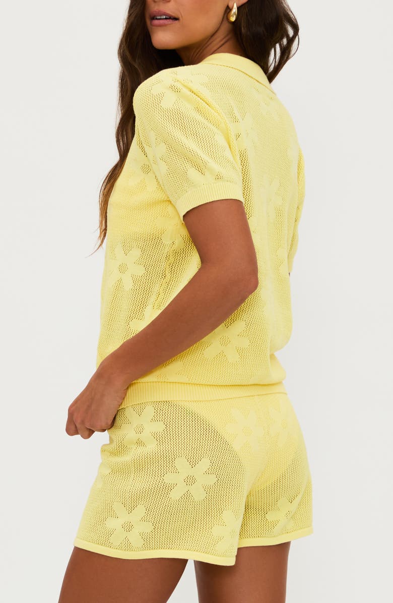 Beach Riot Liliana Semisheer Cotton Cover-Up Top, Alternate, color, Butter Blossom