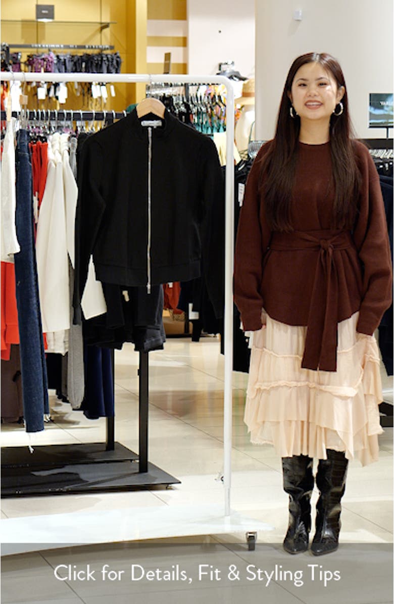 Zip Front Knit Jacket, sales video thumbnail