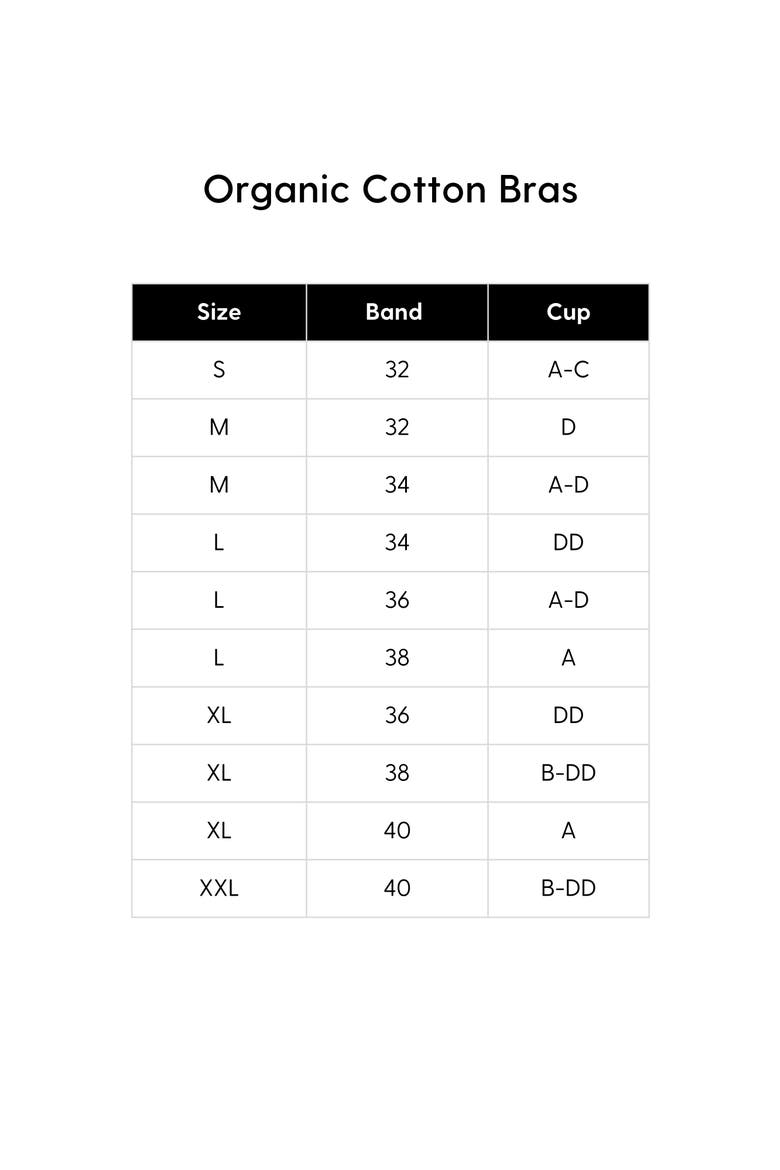 Organic Cotton Scoop Neck Bra, Alternate, color, Black