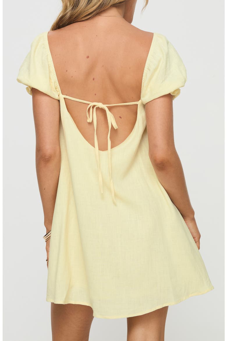 Beyond Linen Blend Minidress, Alternate, color, YELLOW