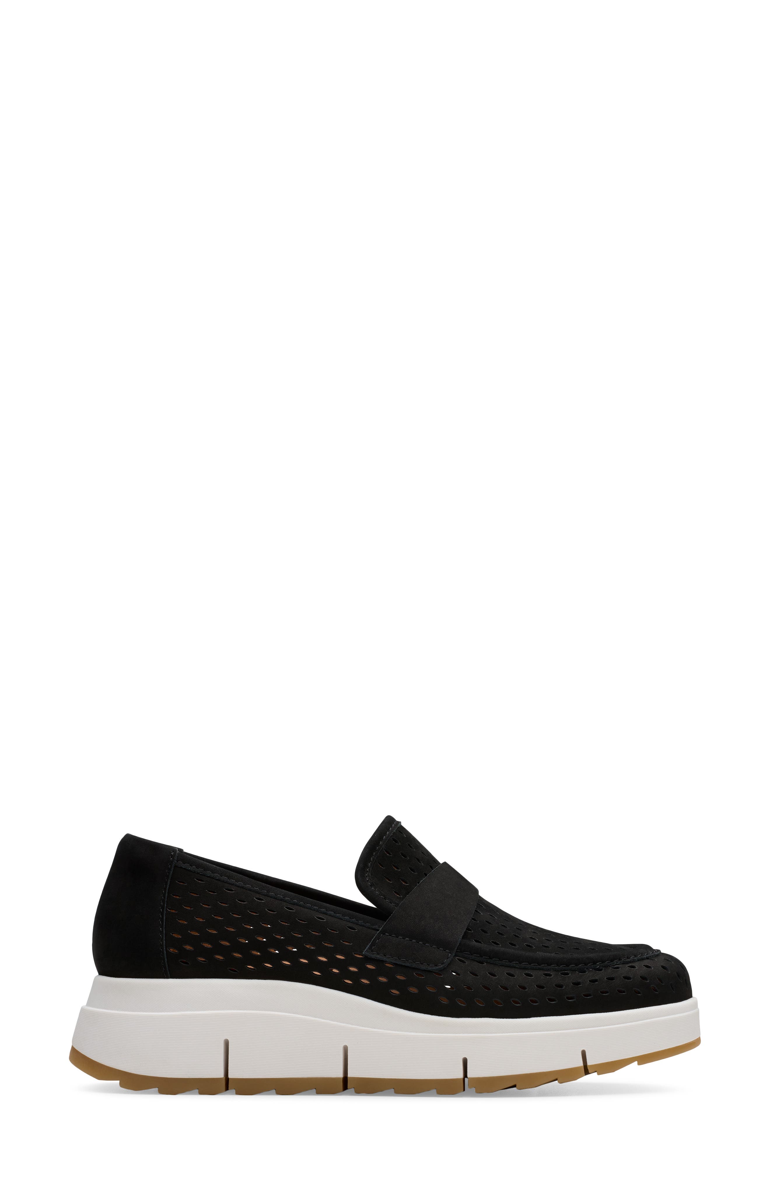 Clarks<sup>®</sup> Loriini Edge Platform Wedge Loafer, Alternate, color, 