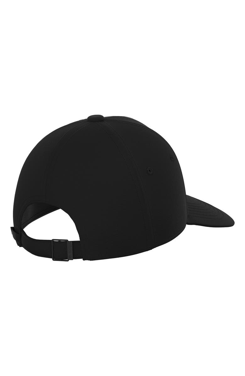 adidas Luna Structured Strap Back Hat, Alternate, color, Black/ Black