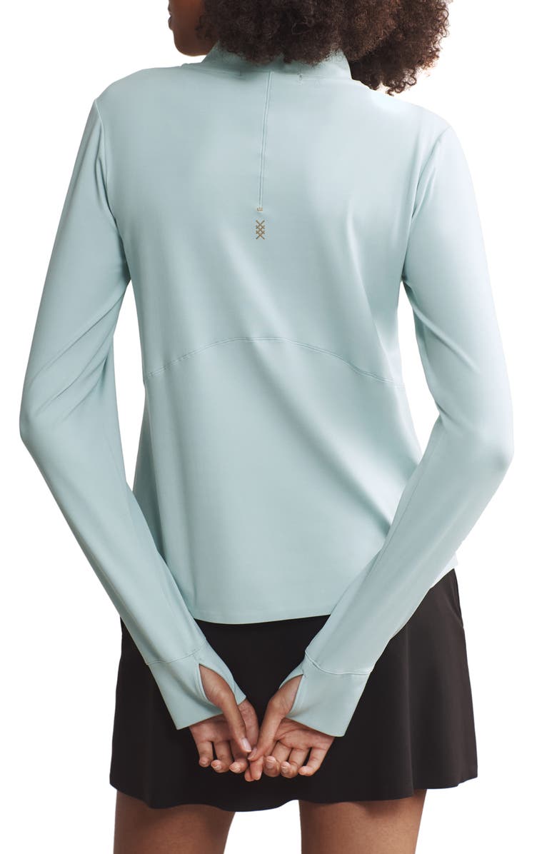 Rhone Course to Court Long Sleeve Quarter Zip Top, Alternate, color, Blue Cloud