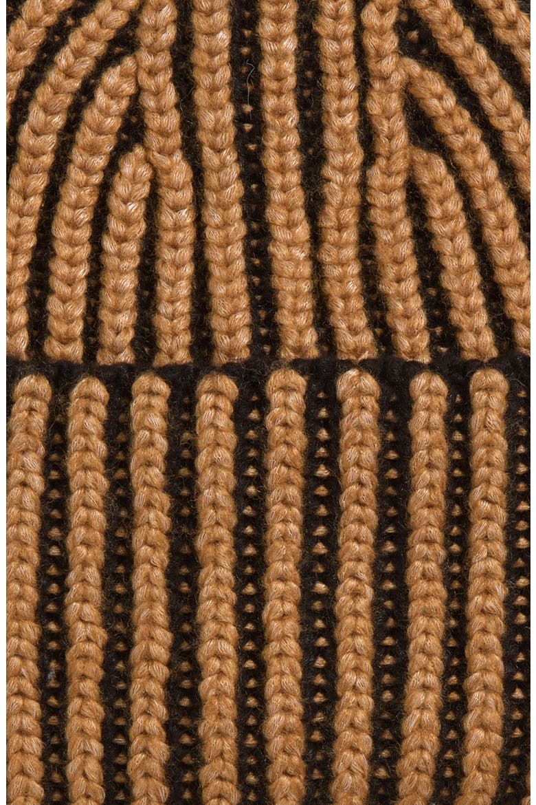 Chunky Plaited Beanie & Fingerless Mittens Set, Alternate, color, BLACK MULTI