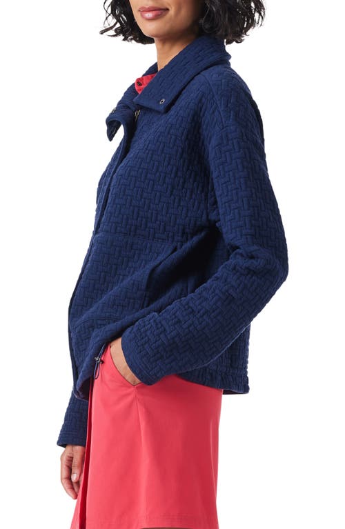 Nz Active By Nic+zoe Throw On Quilted Jacket In Blue