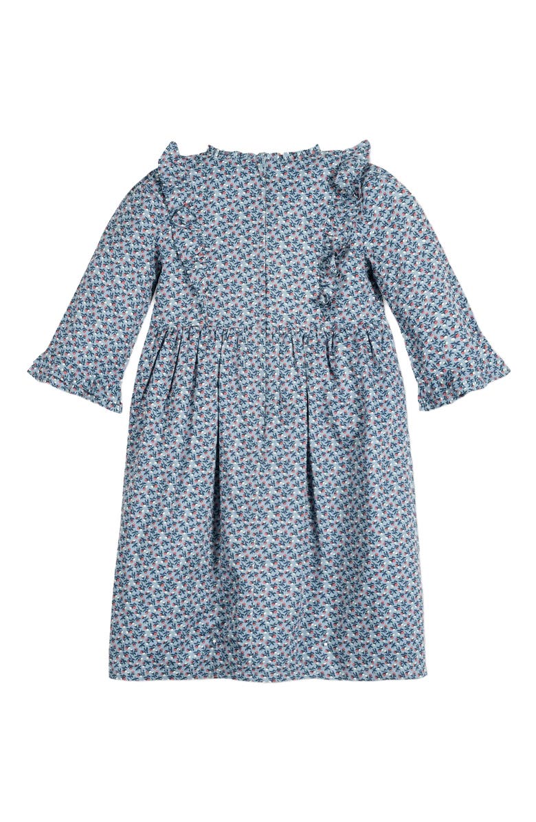 Hope & Henry Baby Girls' Organic Ruffle Trim Dress, Infant, Alternate, color,