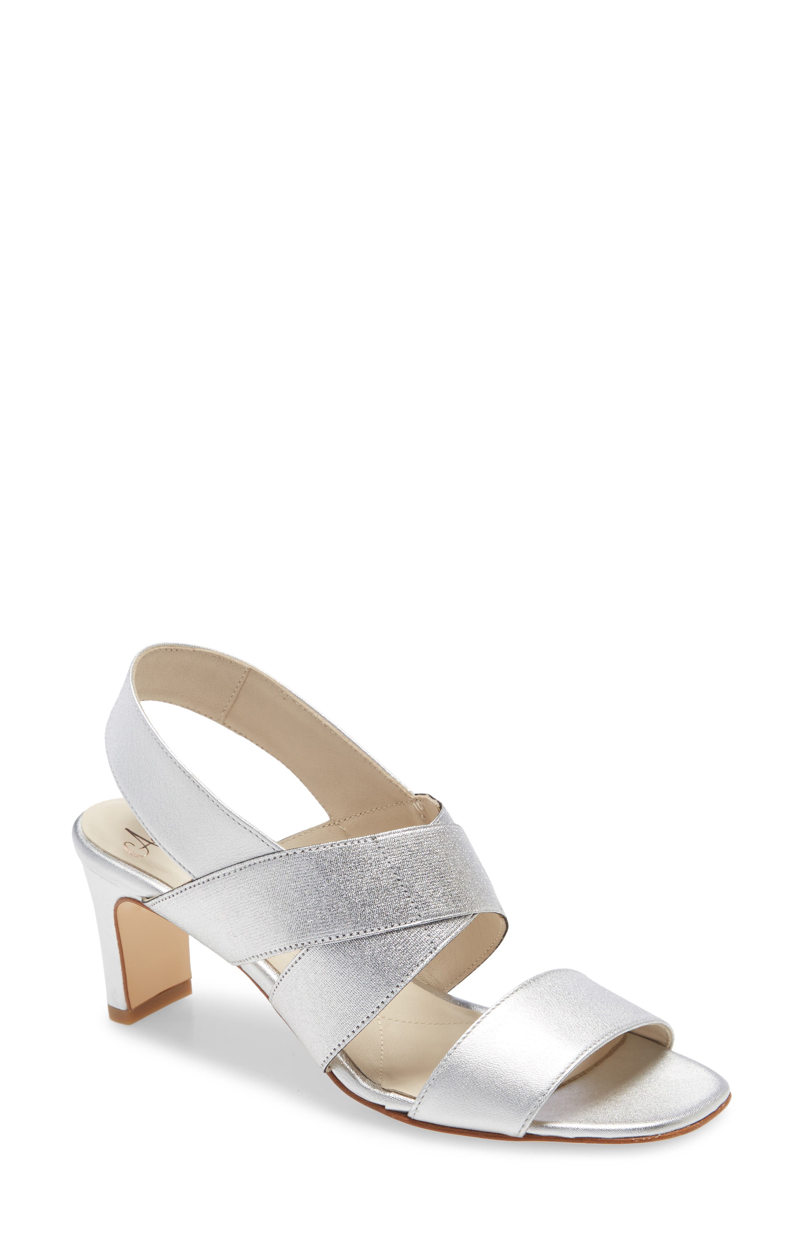 Etty Sandal, Main, color, SILVER LEATHER