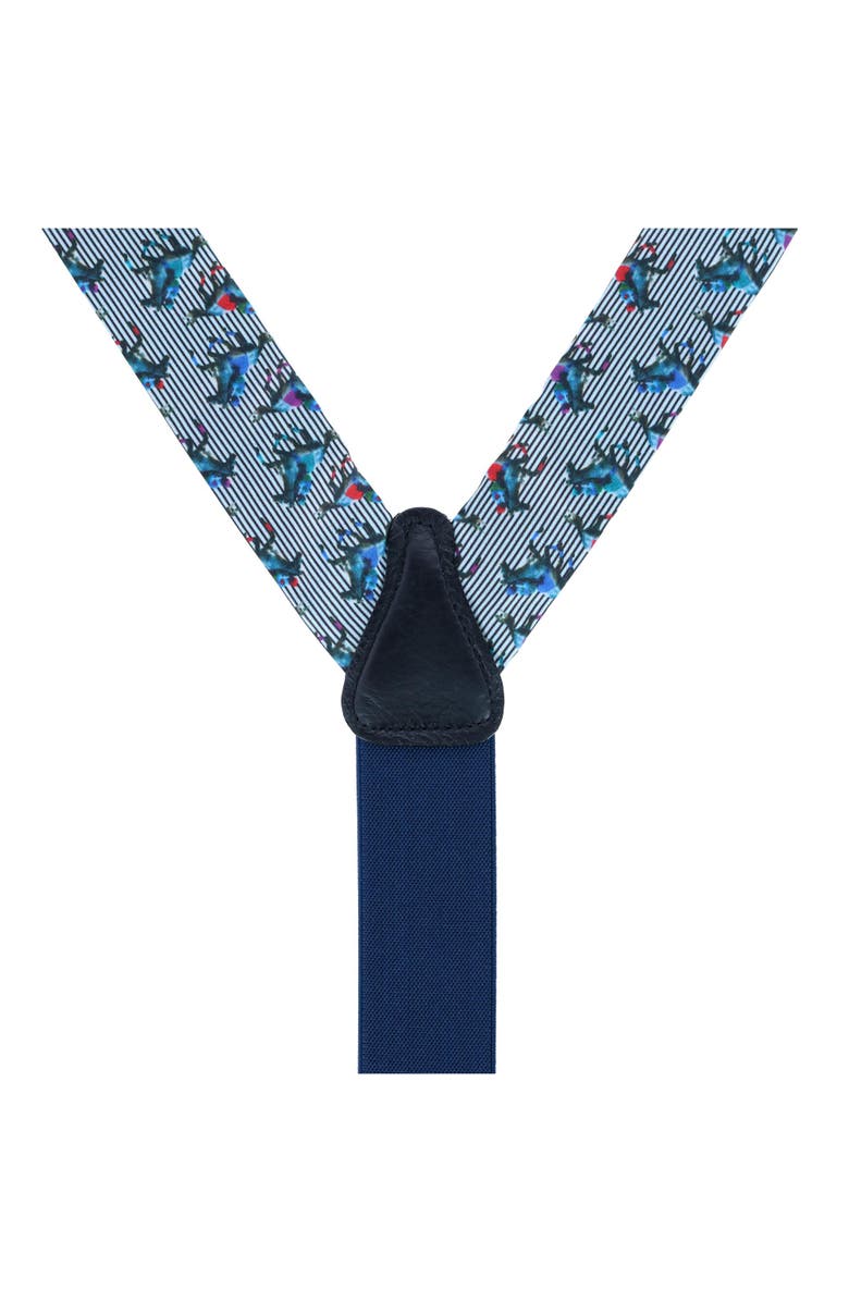 Trafalgar Derby Winning Racehorse Silk Button End Suspenders, Alternate, color, Multiple