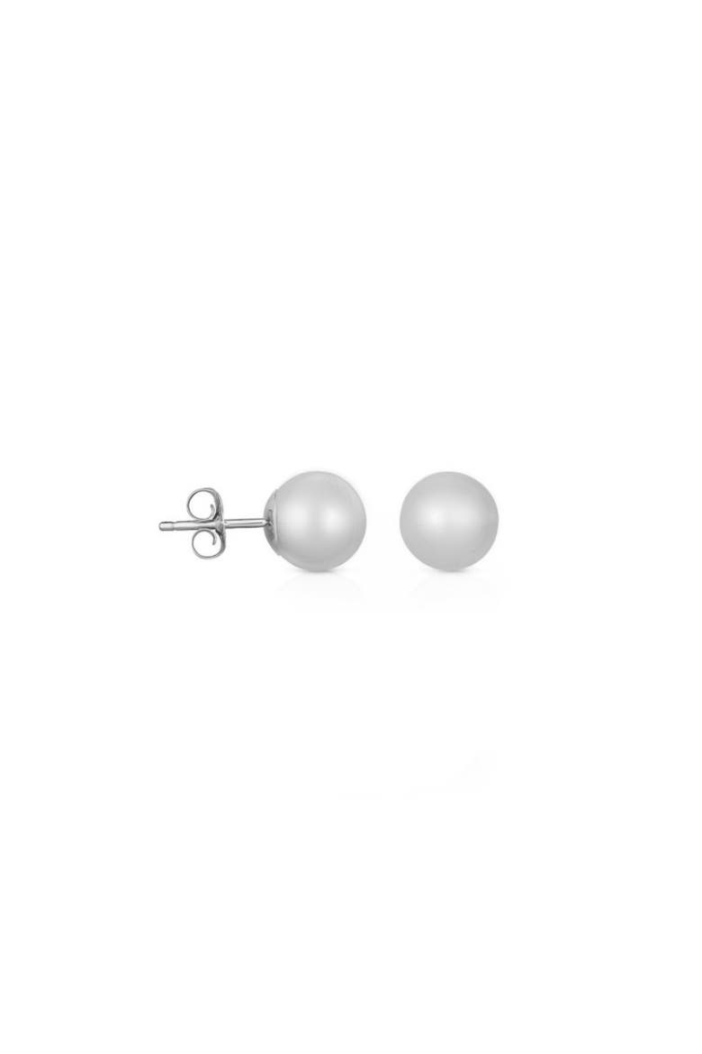 Sterling Silver Small Ball Studs, Main, color, Silver