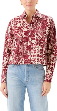 FIFTEEN TWENTY Lena Floral Cotton Button-Up Shirt