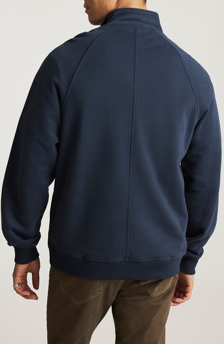 Mavi Jeans Half Zip Sweatshirt, Alternate, color, Total Eclipse