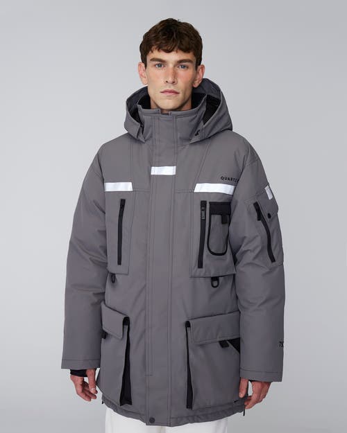 Quartz Co. Vostok 3.0 | Hooded Down Expedition Jacket In Steel Grey